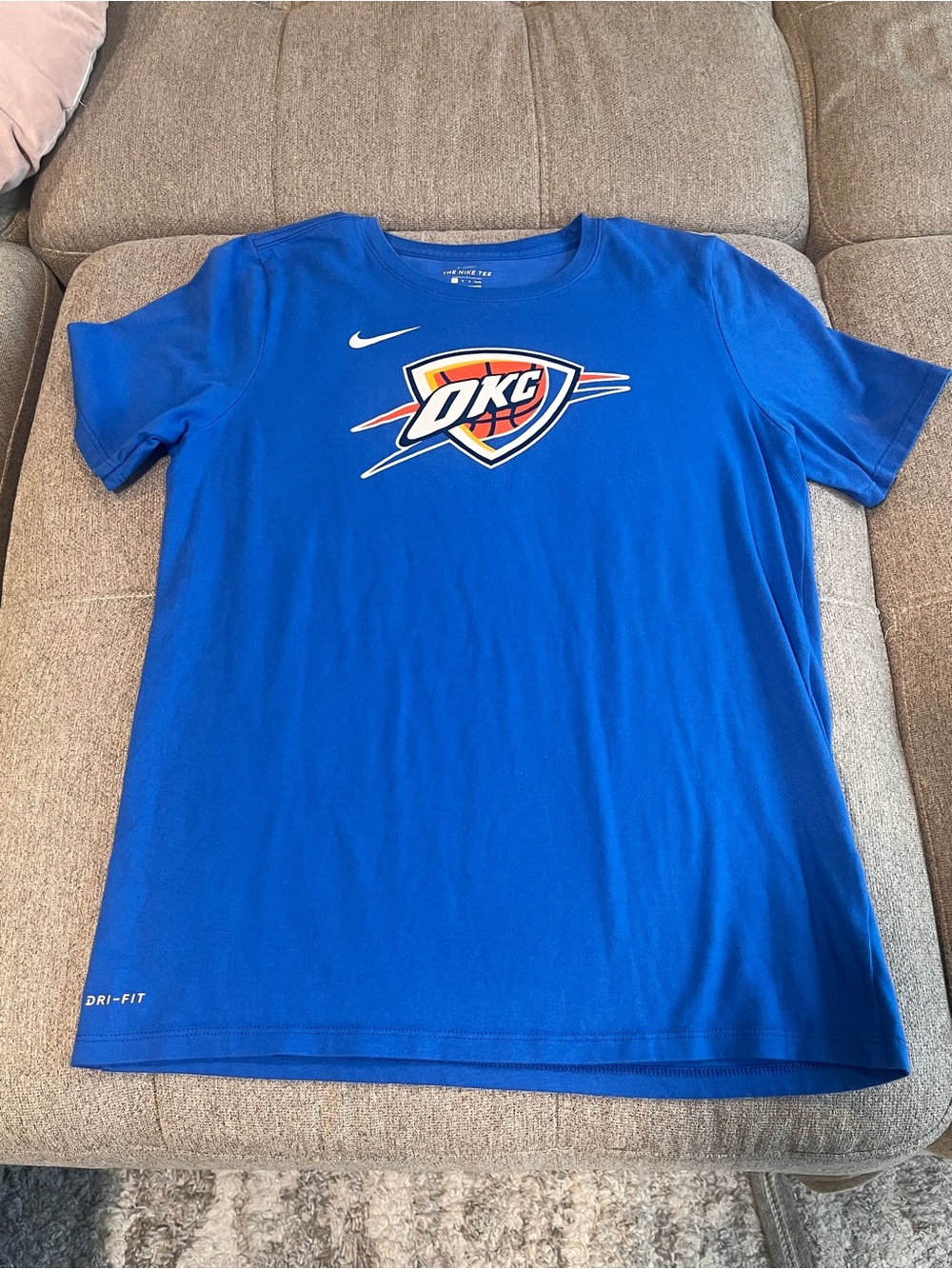 YOUTH OKLAHOMA CITY THUNDER NIKE PRIMARY LOGO T-SHIRT